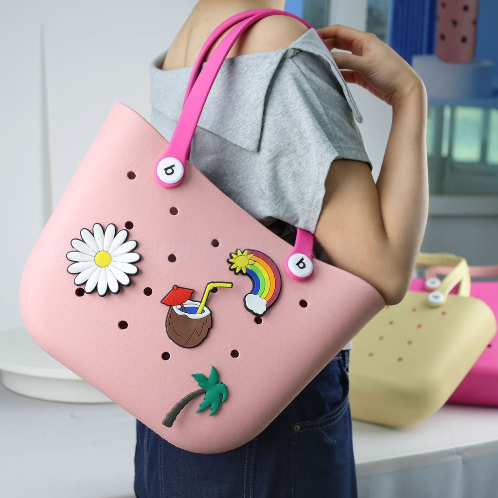 New Factory Design Medium EVA Shopping Basker Tote Bogg Bag for Girls Women