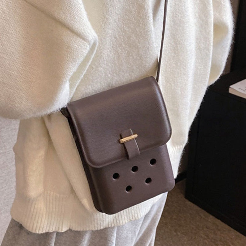 Luxury Fashion New Hole Design Custom Logo Eva Waterproof Western Business Casual Adjustable Shoulder Girls Women Bag Crossbody