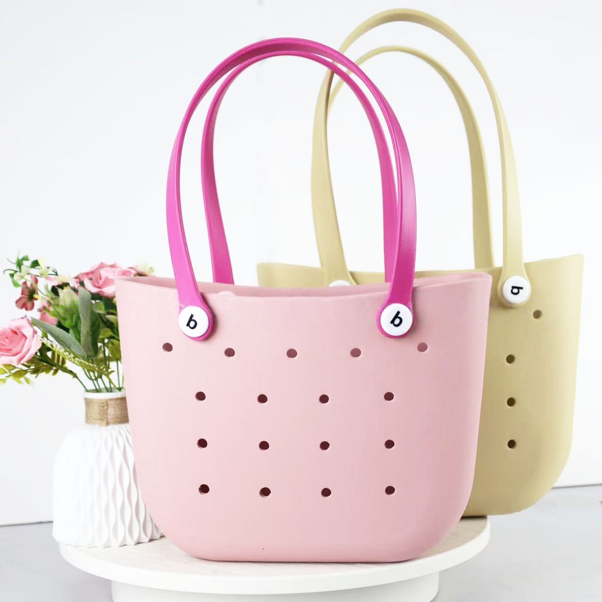 New Factory Design Medium EVA Shopping Basker Tote Bogg Bag for Girls Women
