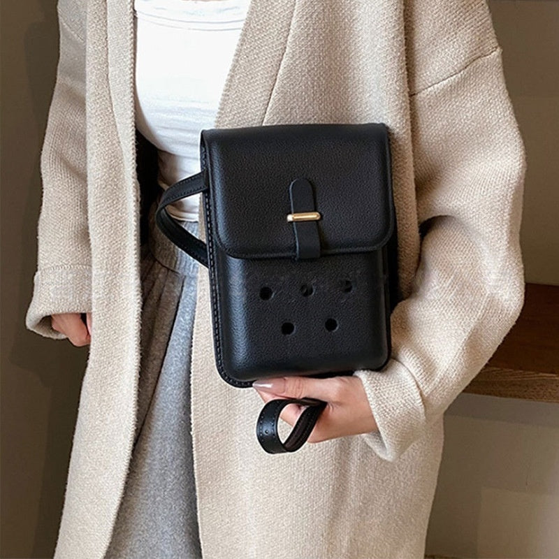 Luxury Fashion New Hole Design Custom Logo Eva Waterproof Western Business Casual Adjustable Shoulder Girls Women Bag Crossbody