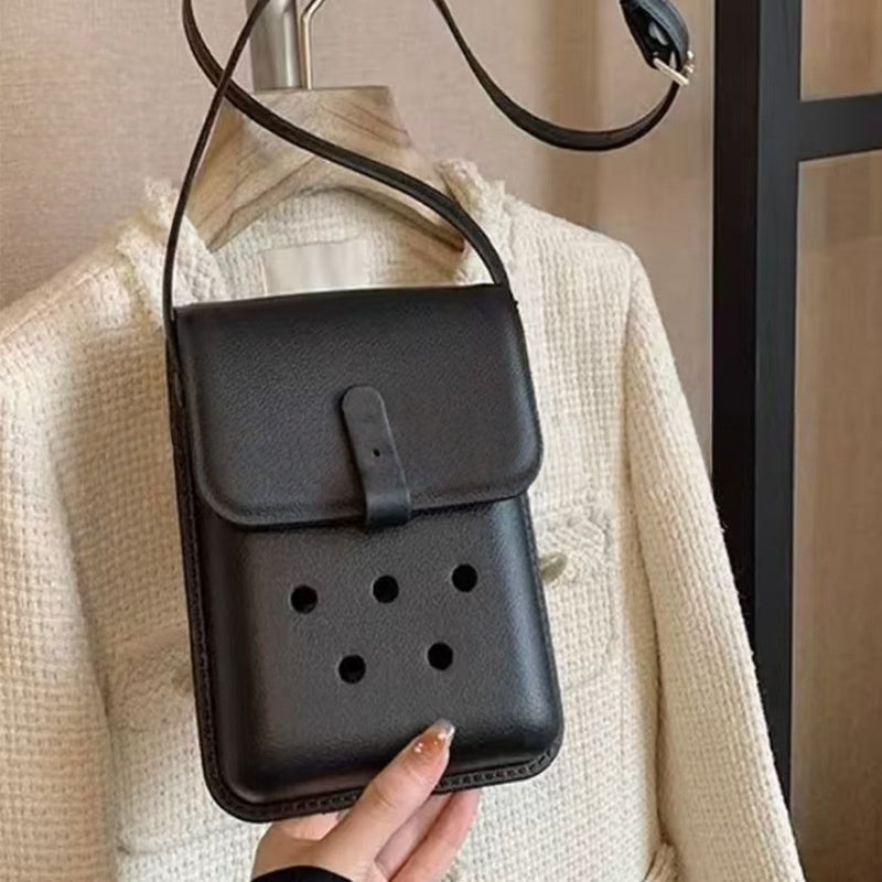 Luxury Fashion New Hole Design Custom Logo Eva Waterproof Western Business Casual Adjustable Shoulder Girls Women Bag Crossbody