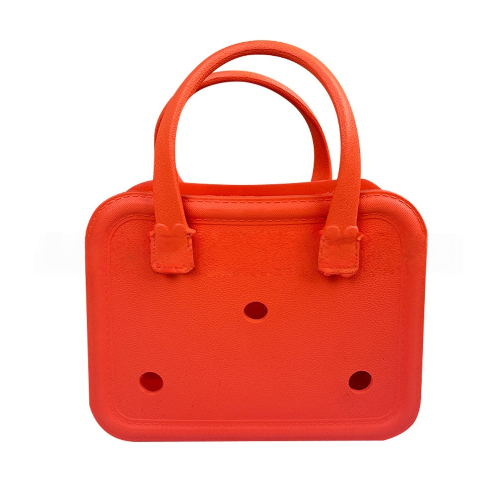 New Cute Fashion Customs Logo Small Waterproof EVA Manufacture Beach Outdoor Light Tote Handbag Bags for Kids Girls Women